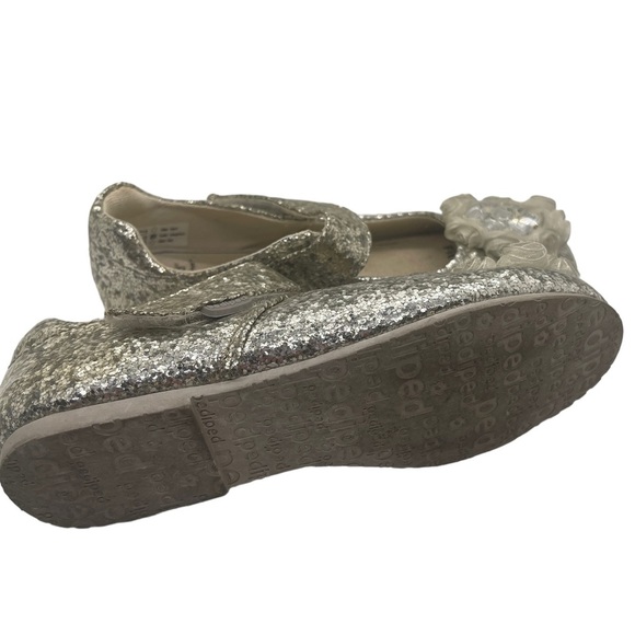 Pediped slip on glitter & flower maryjane shoes w/adjustable strap size 30 - Picture 5 of 5